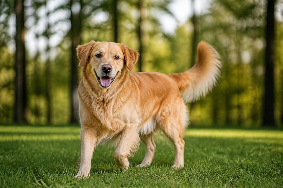 Golden Retriever body language signals