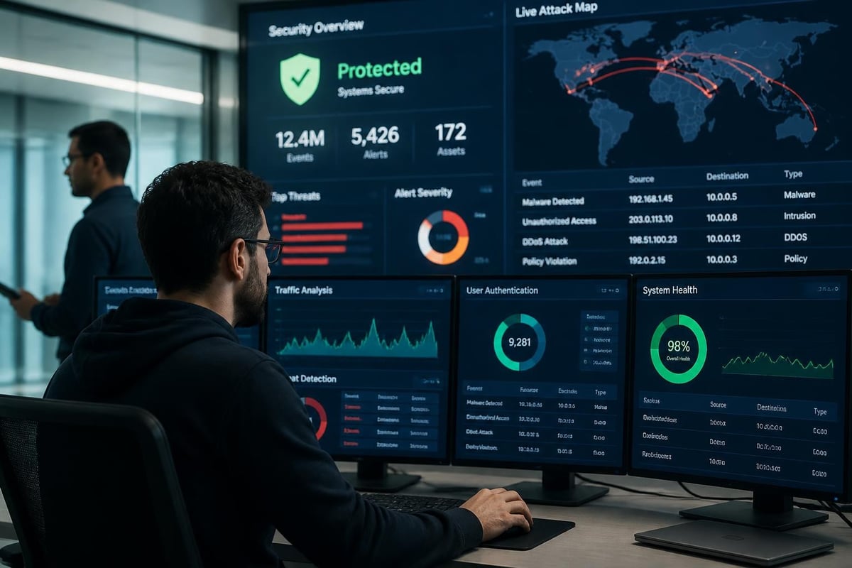 Network security monitoring dashboard