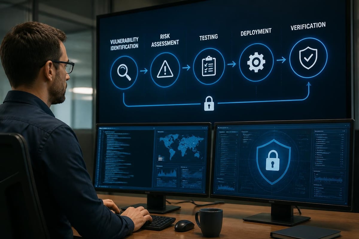 Vulnerability assessment and patch management workflow