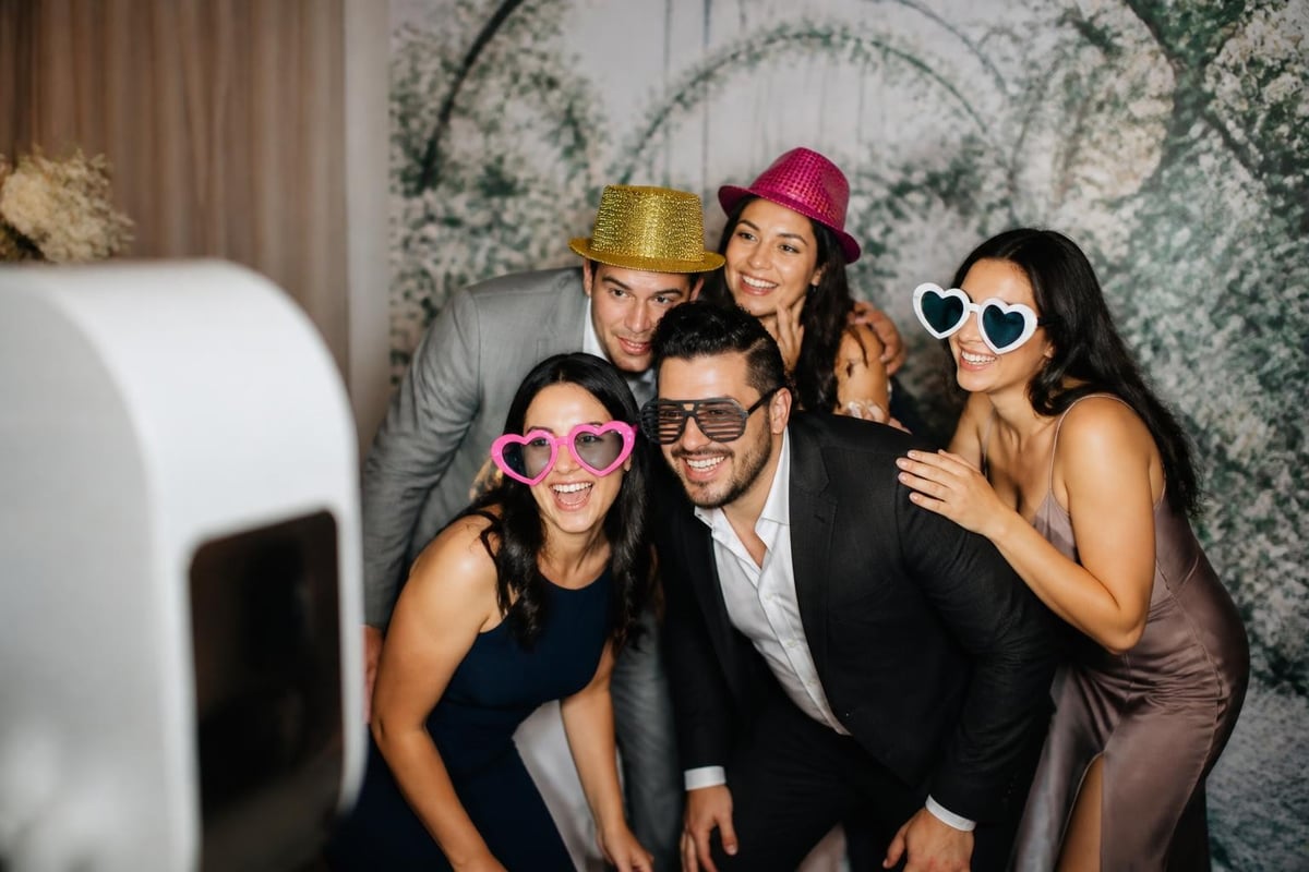 Photo booth guest engagement
