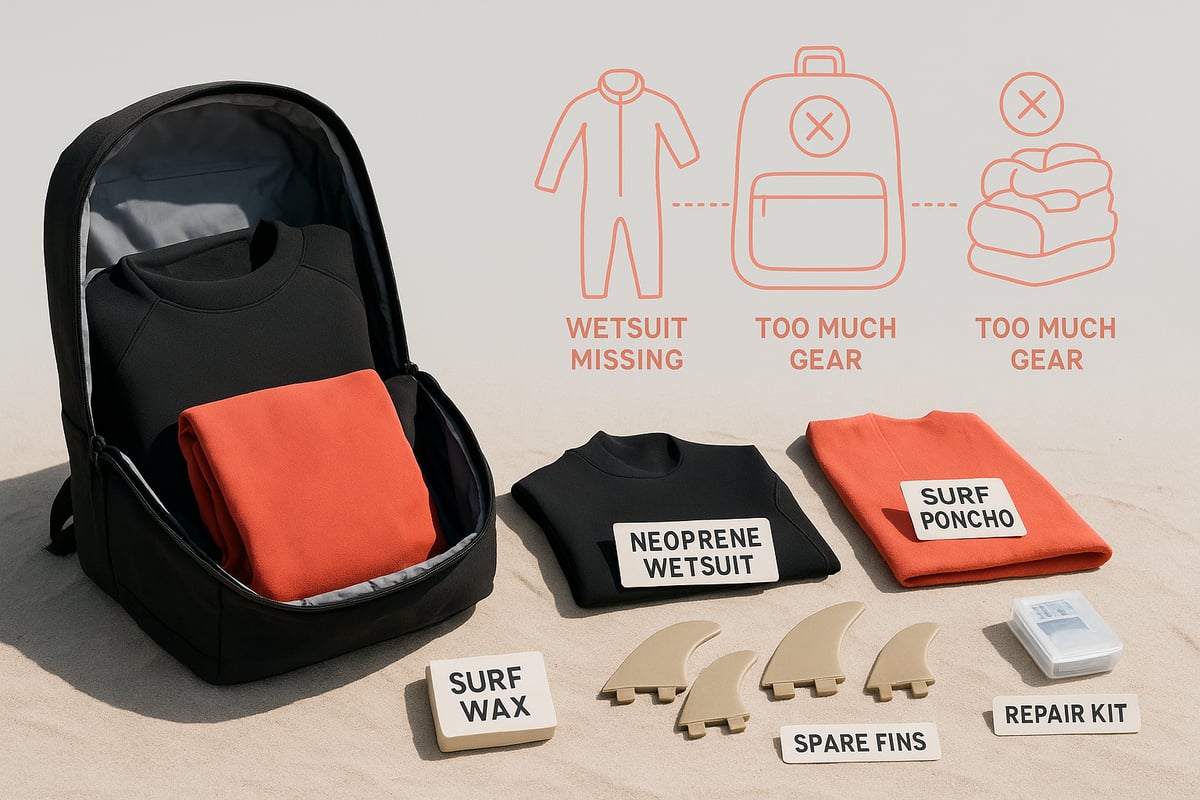 Why a good packing list is crucial for a surfing holiday