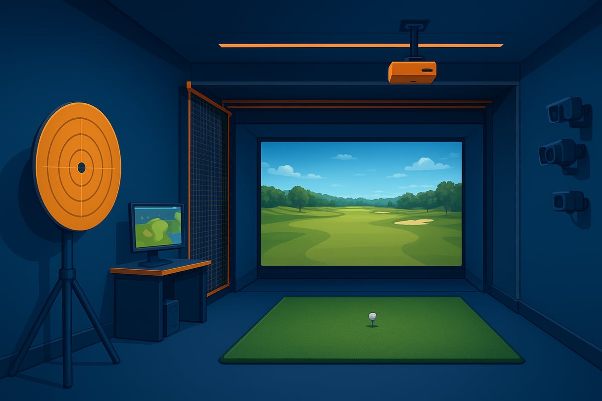 Typer av golfsimulatorer och deras teknik