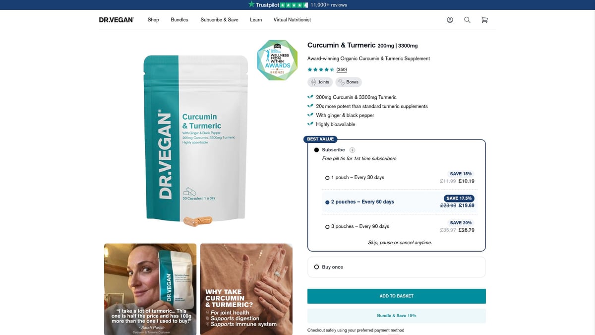 8 Best Brain Food Supplements to Sharpen Your Mind in 2026 - Curcumin & Turmeric by DR.VEGAN