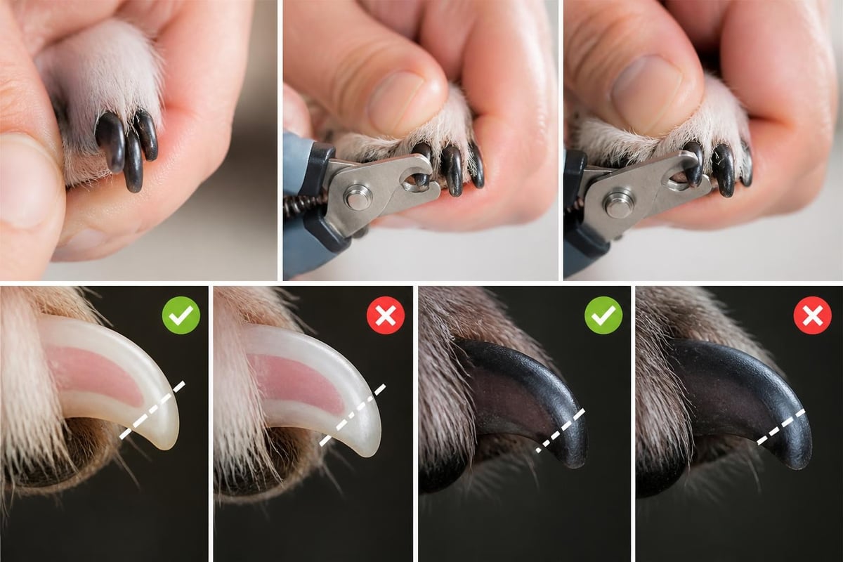 Dog nail trimming safety