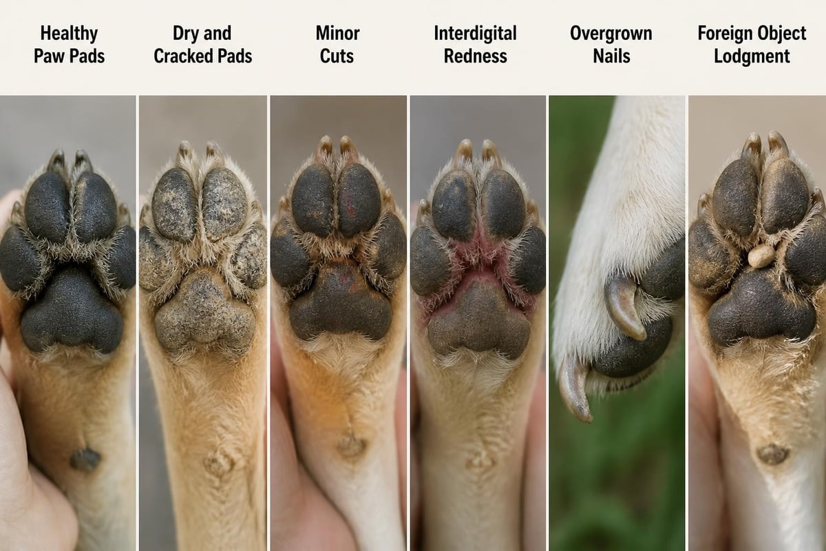 Common dog paw problems