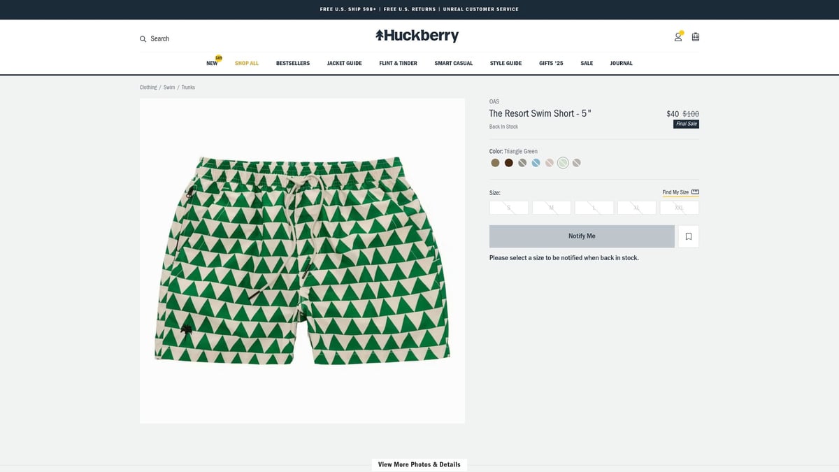 8 Trendsetting Mens Swim Trunks for 2025 You Need to See - OAS Triangle Jungle Swim Shorts