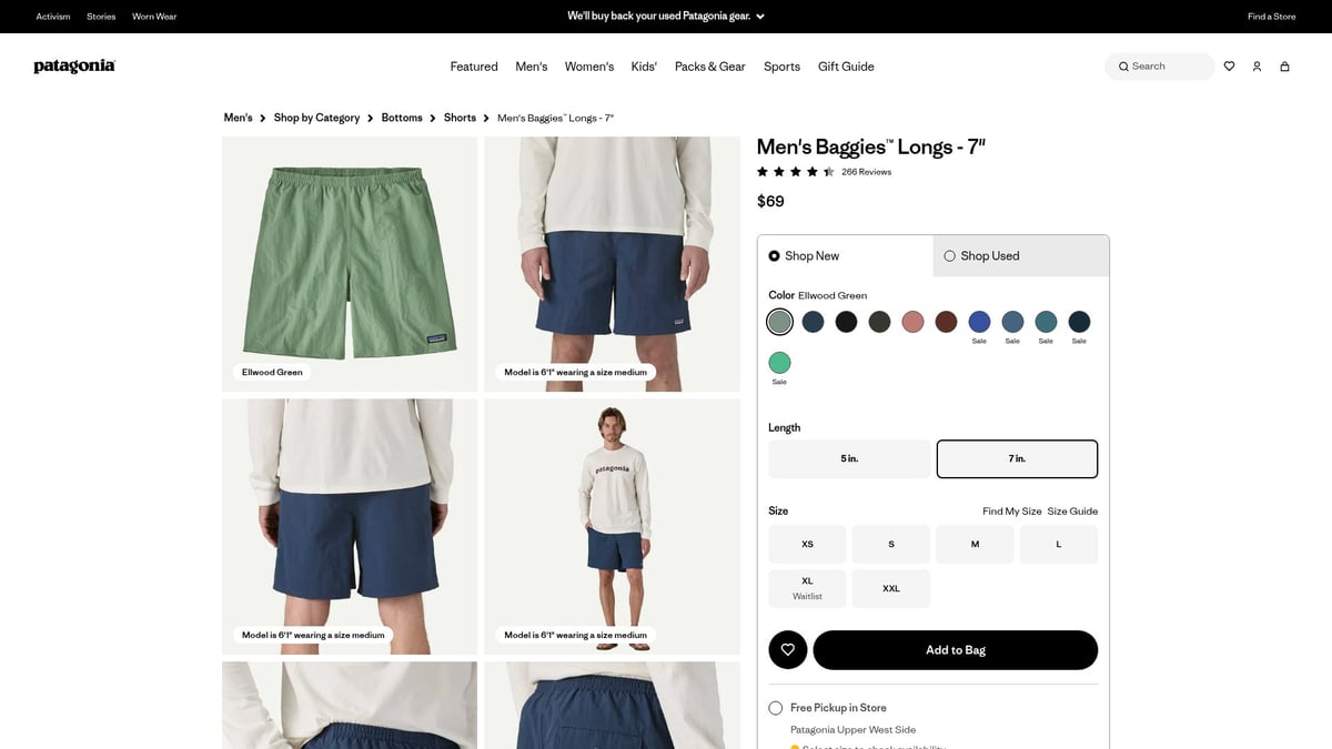 8 Trendsetting Mens Swim Trunks for 2025 You Need to See - Patagonia Baggies Longs - 7