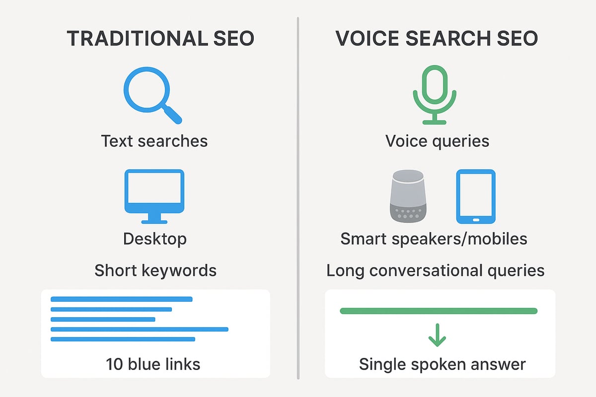 How Voice Search SEO Differs from Traditional SEO