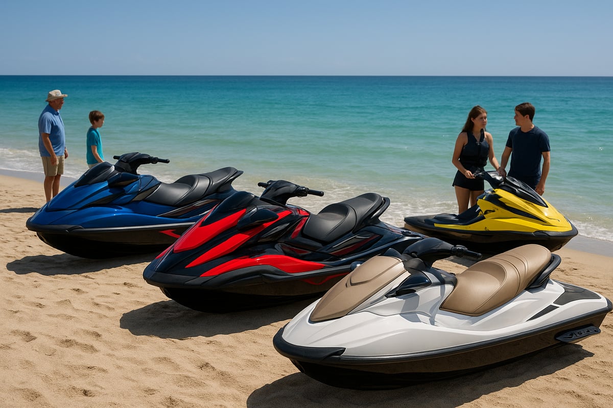 Motos de Agua Benidorm - article b30e7c66 0322 47c5 ba9 fotografia realista de una variedad de motos acuat 0 hr5b5k Tipos de Motos Acuáticas y Características Clave