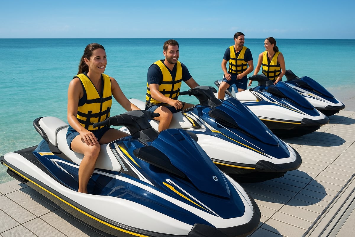 Motos de Agua Benidorm - article b30e7c66 0322 47c5 ba9 fotografia realista y de alta calidad de varias mo 2 Alquiler de Motos Acuáticas: Precios y Modalidades