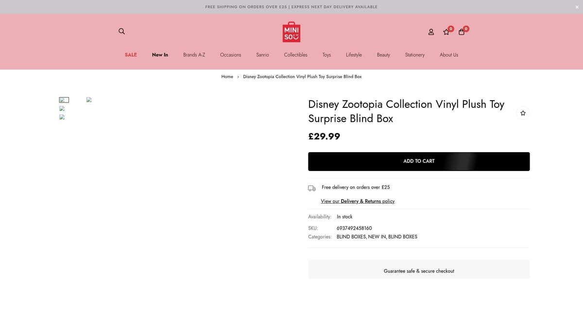 7 Adorable Box Plush Picks You’ll Love in 2026 - Disney Zootopia Collection Vinyl Plush Toy Surprise Blind Box – Miniso