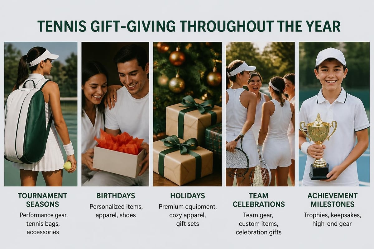 Tennis gift occasions