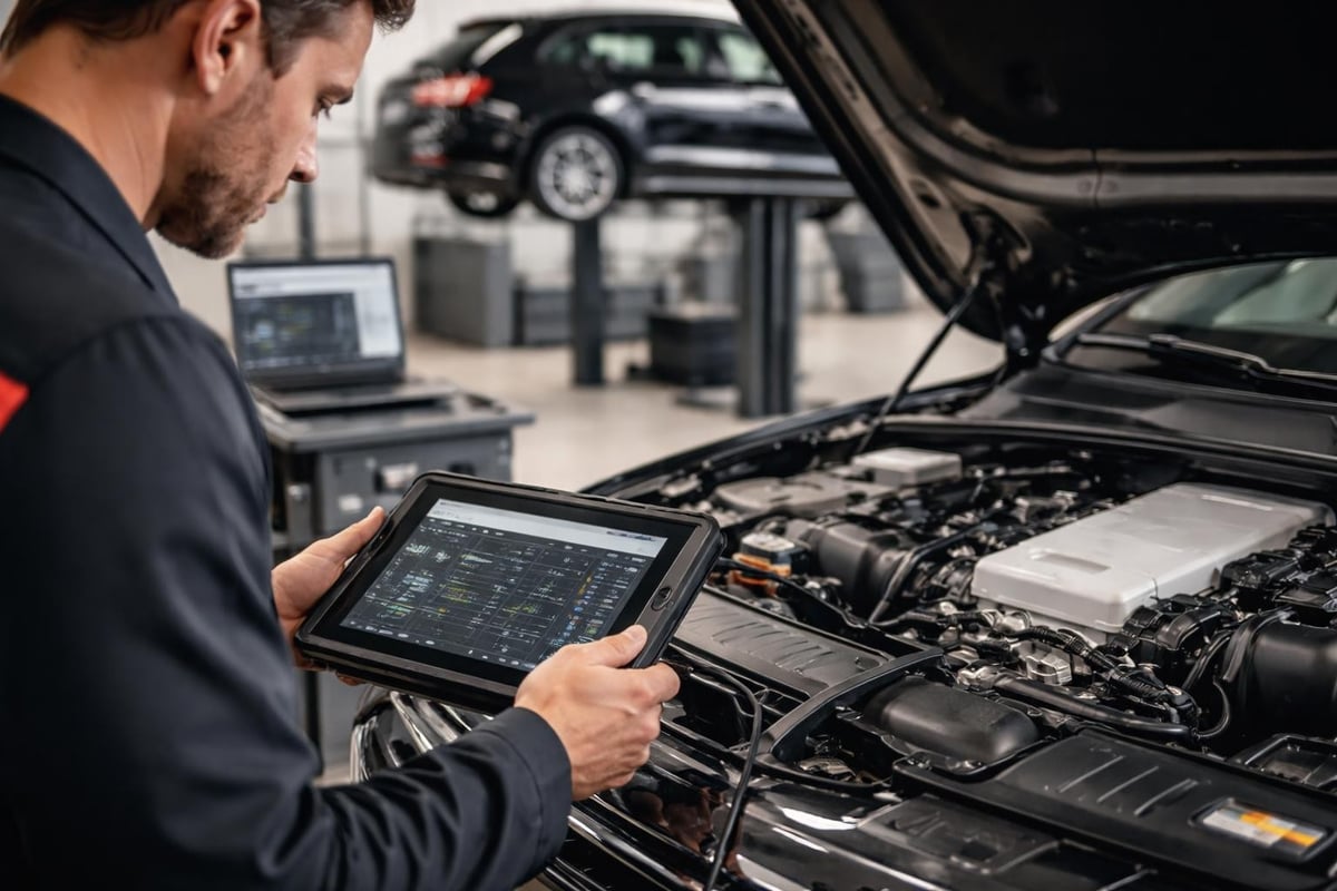 Audi diagnostic system workflow