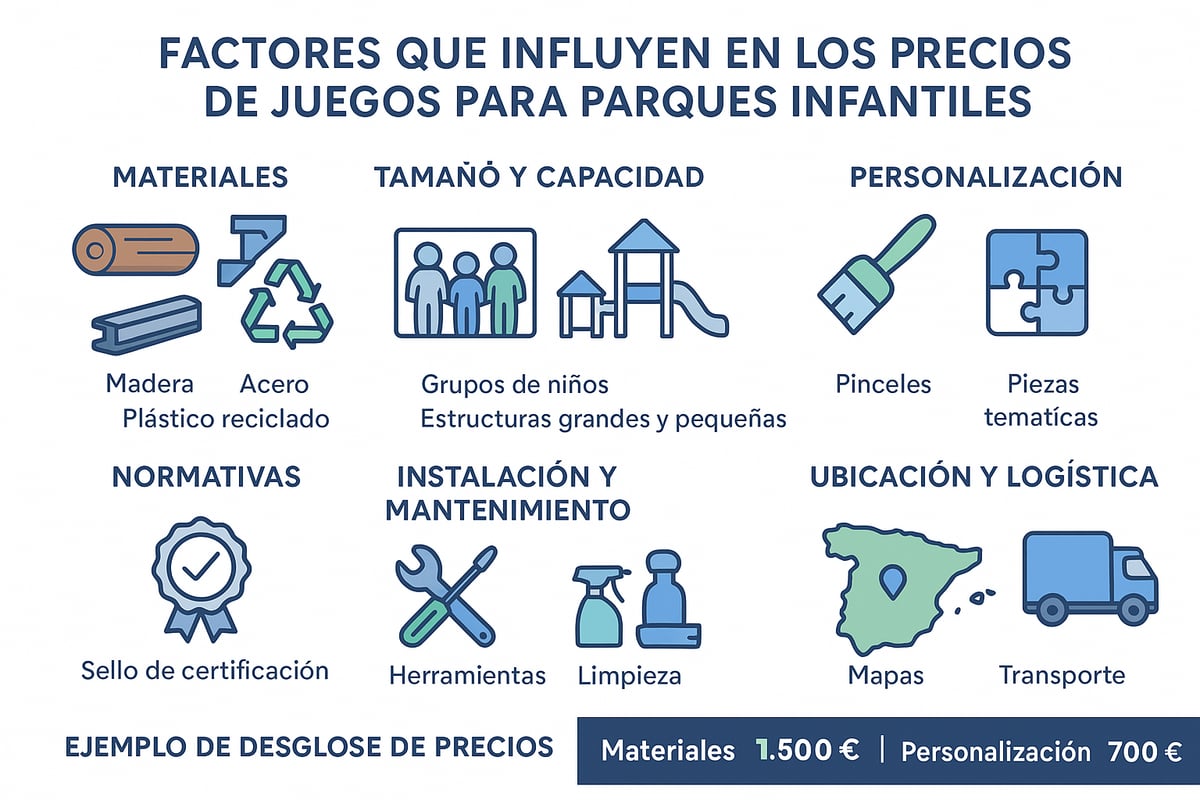 Factores que Influyen en los Precios de Juegos para Parques Infantiles