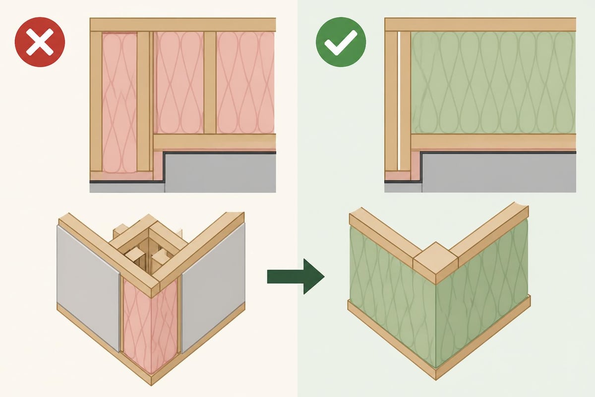 Advanced framing corner detail