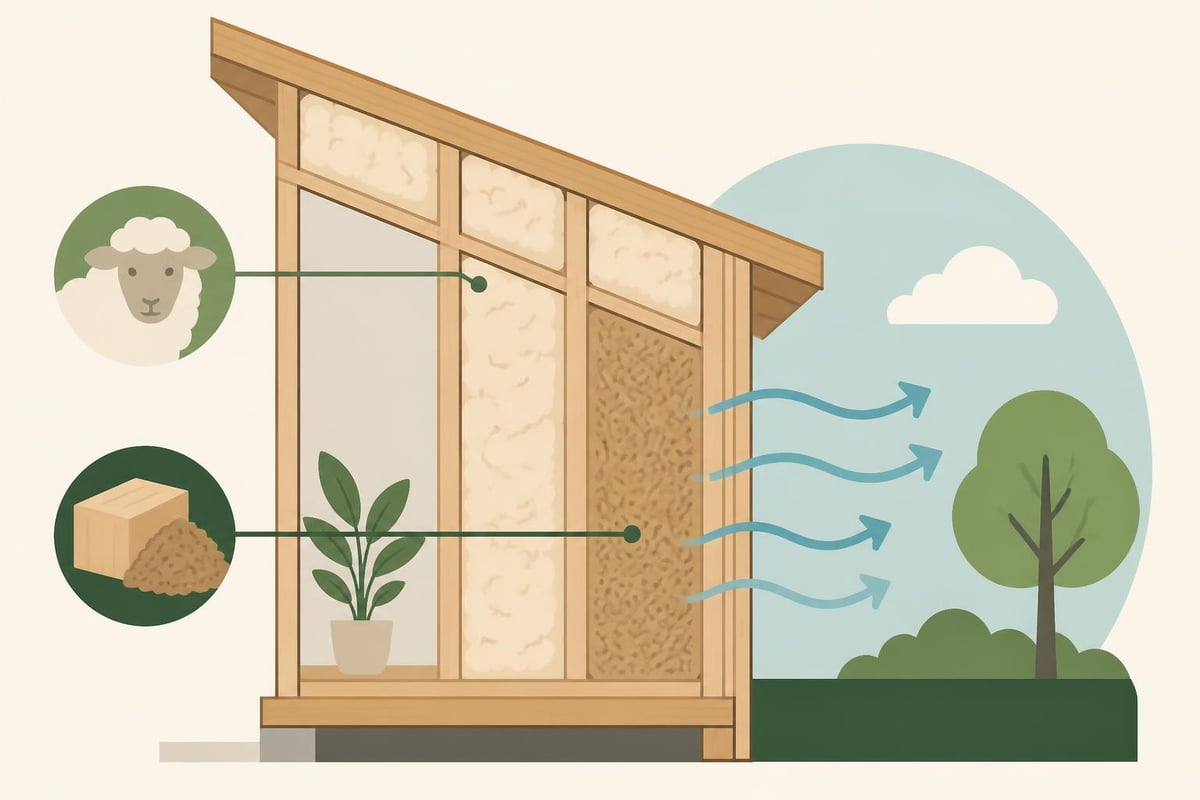 Natural insulation installation