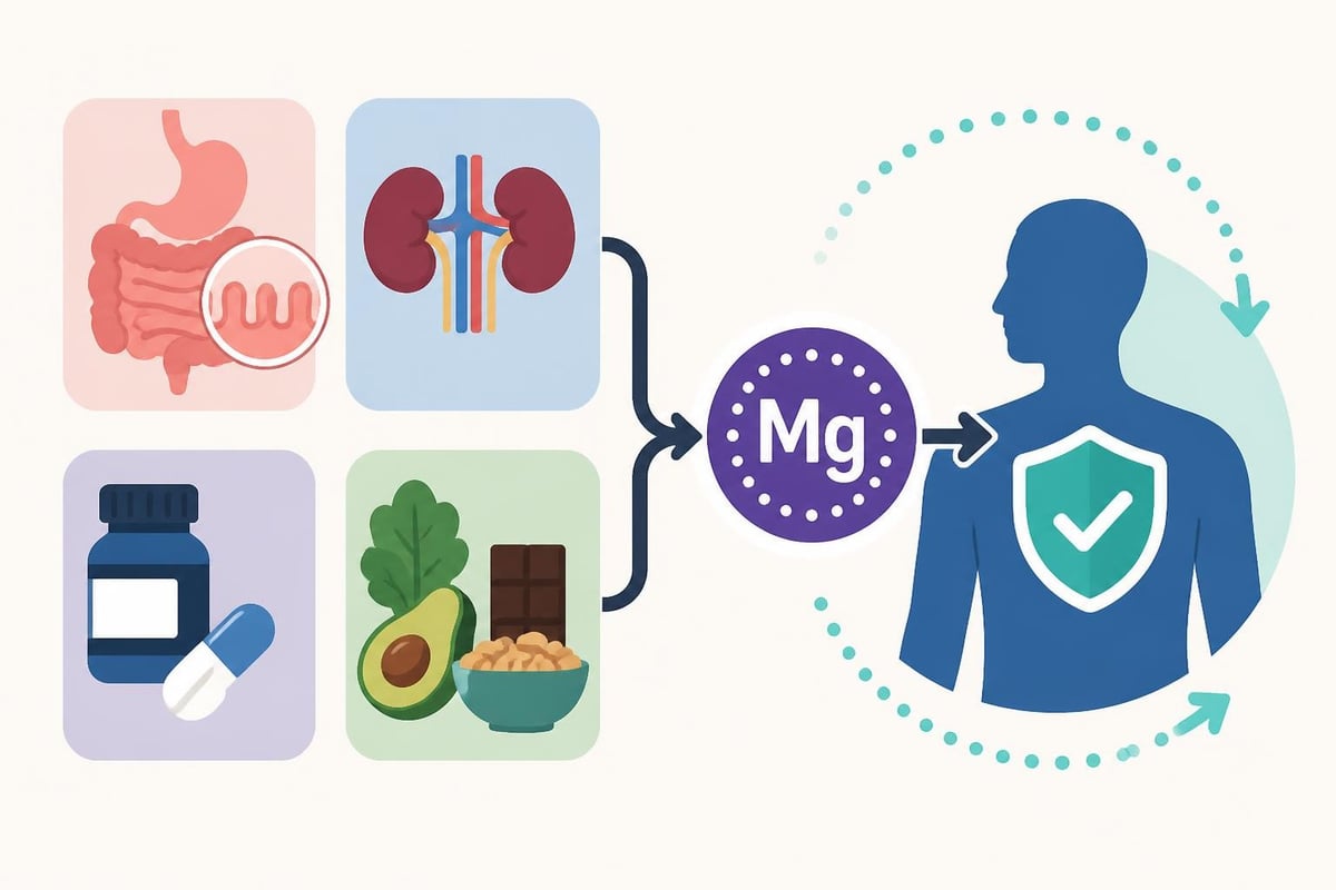 Magnesium absorption factors