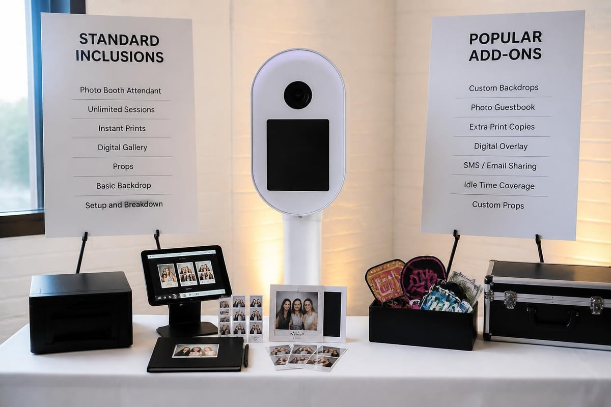 Photo booth package inclusions checklist
