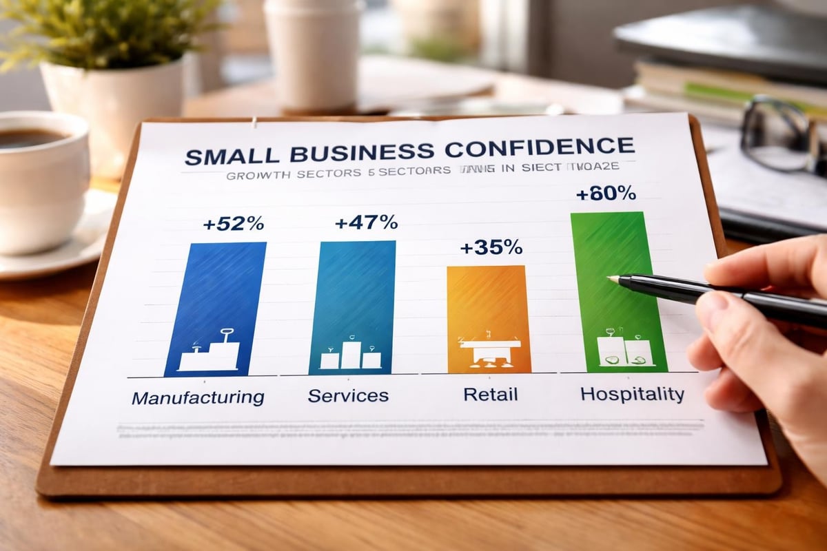 Small business confidence by sector