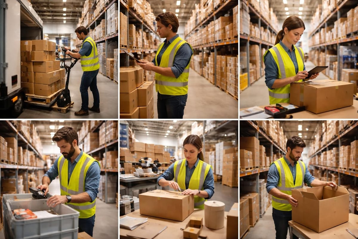 Logistics fulfillment workflow components