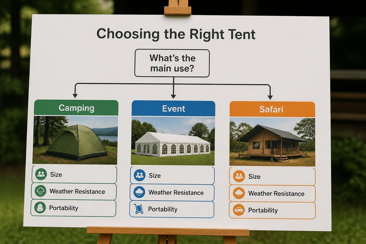 Tent selection criteria
