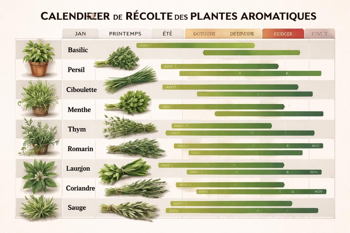 Calendrier de récolte annuel