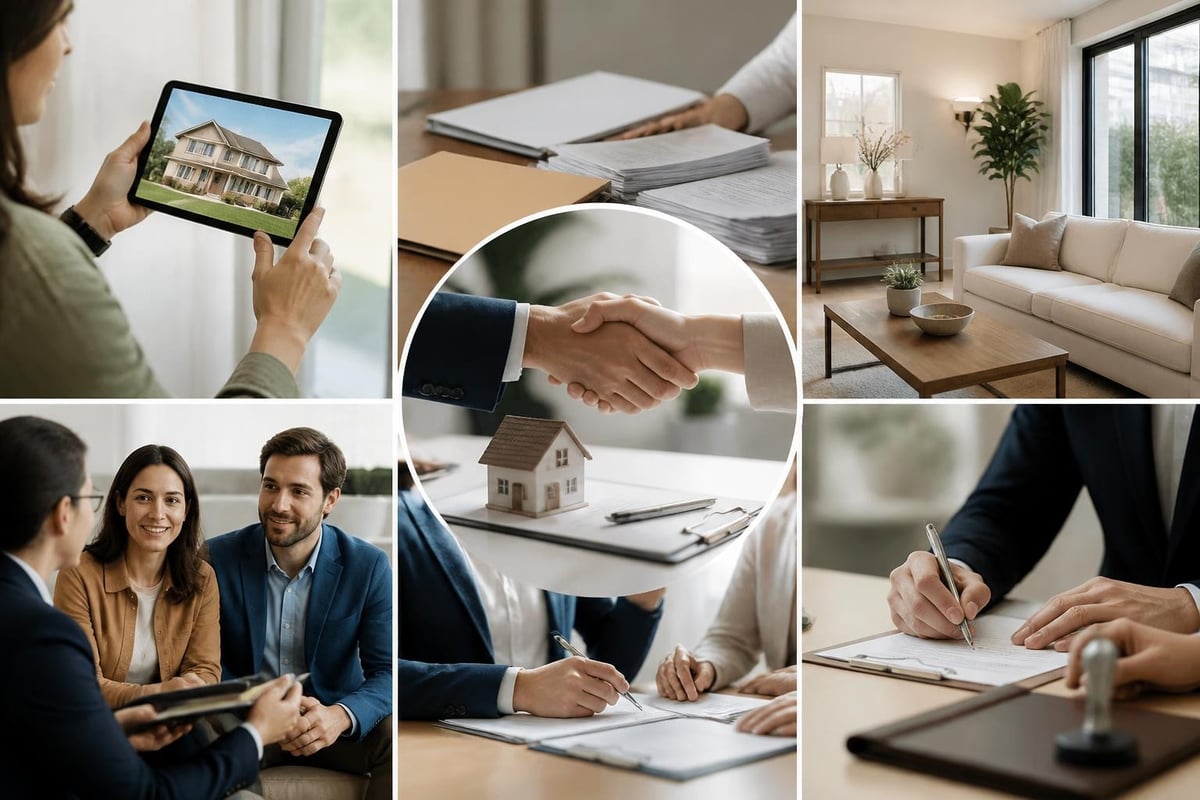 Processus de vente immobilière structuré