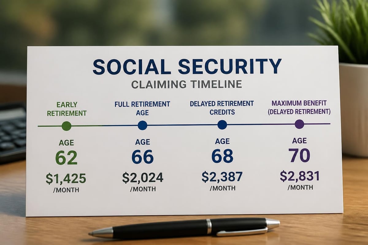 Social Security claiming strategies comparison