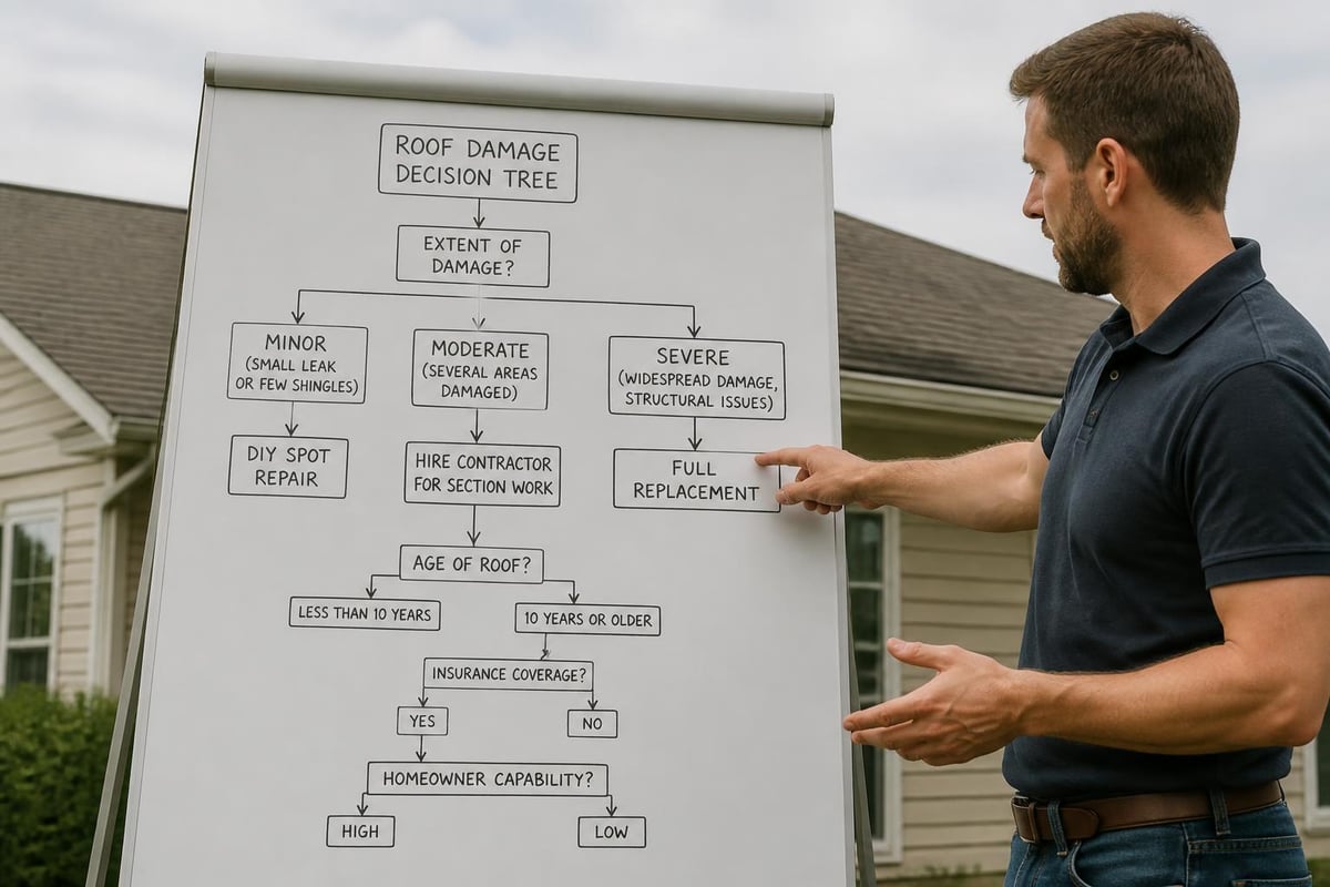 Repair decision flowsheet