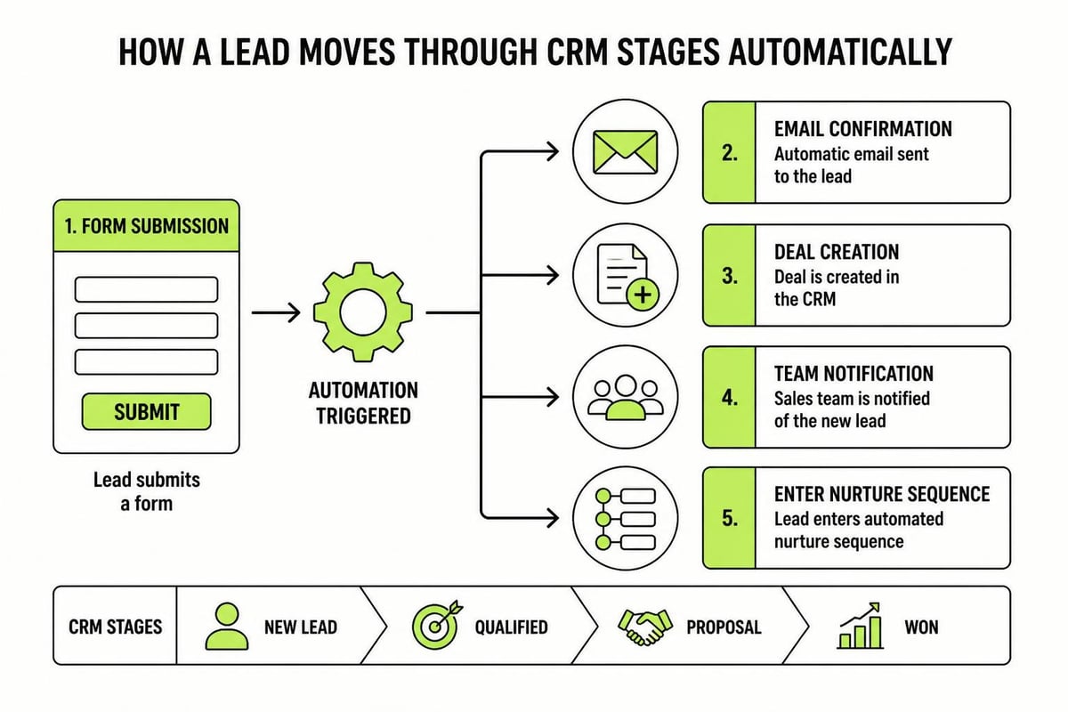 CRM automation workflow