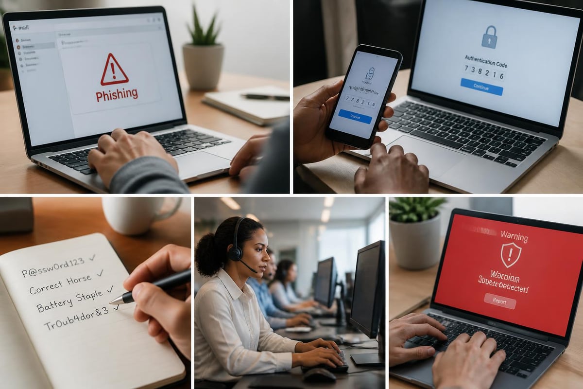 Employee cybersecurity training components