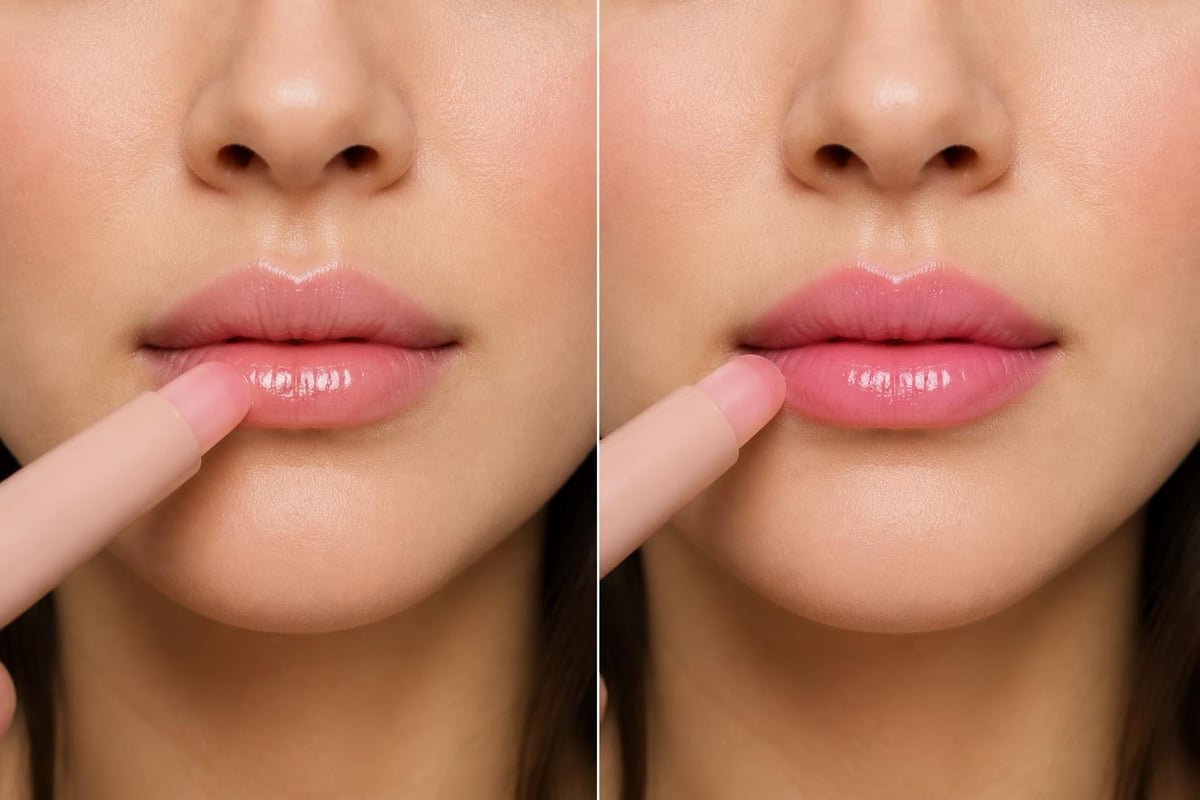 Lip oil application technique