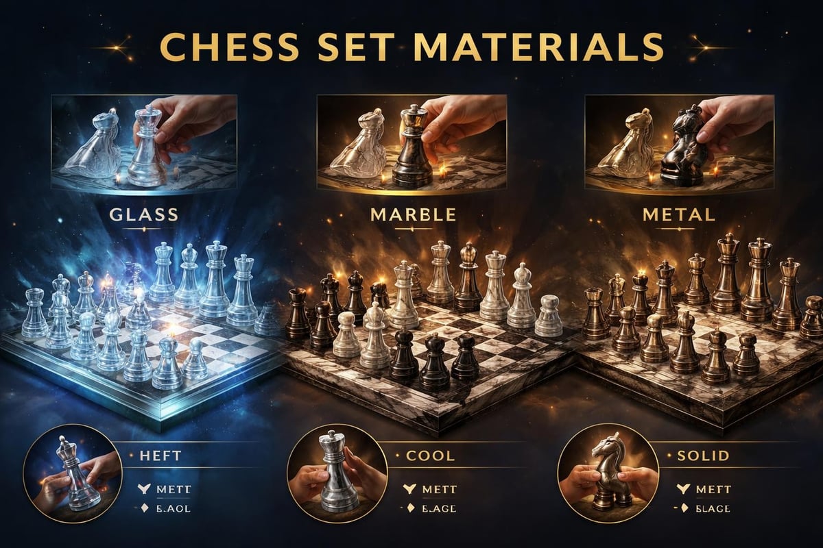 Specialty chess set materials
