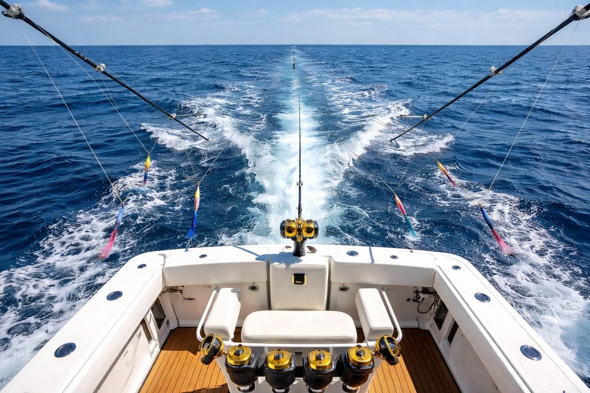 Trolling spread configuration