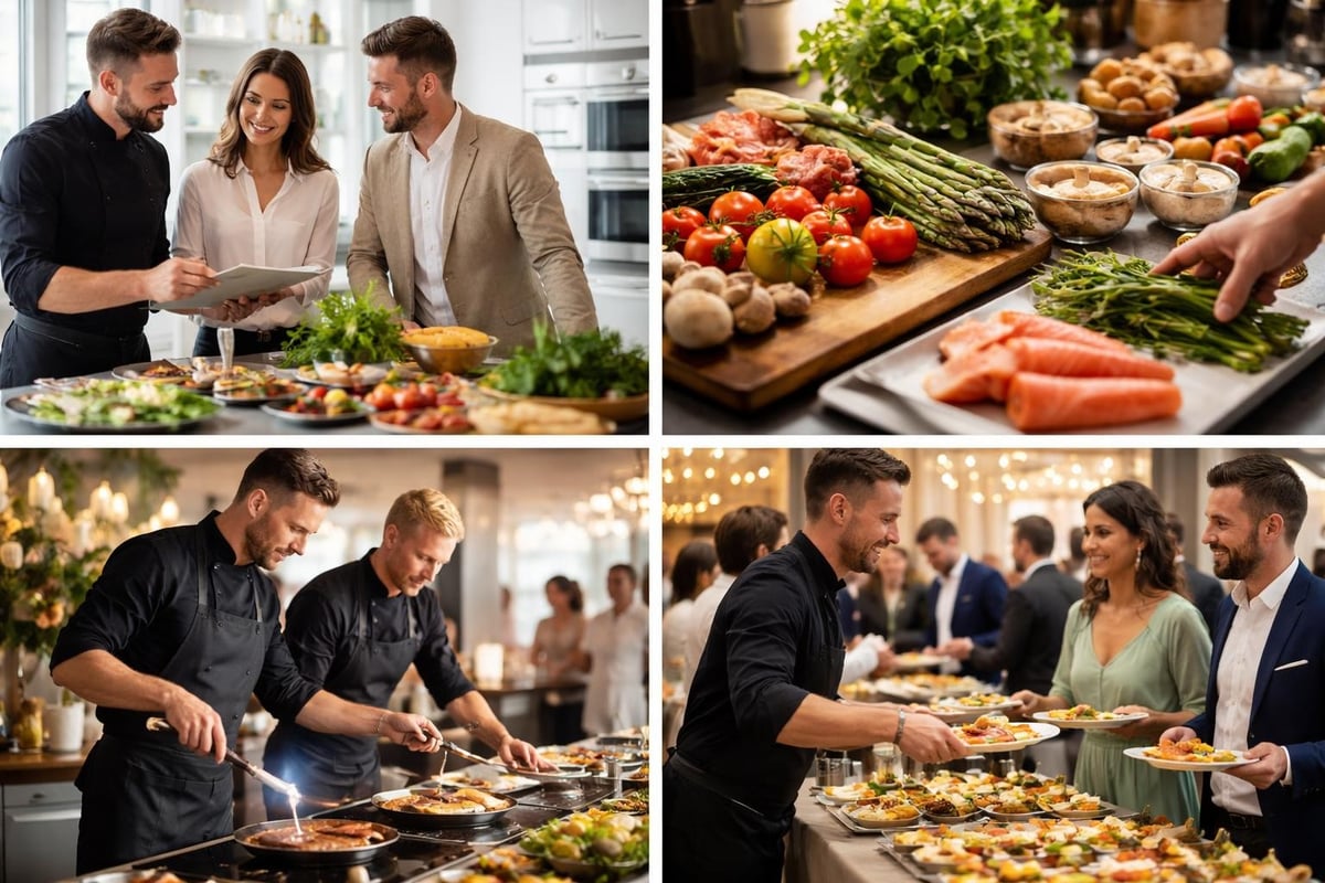 Live-Cooking Catering Prozess