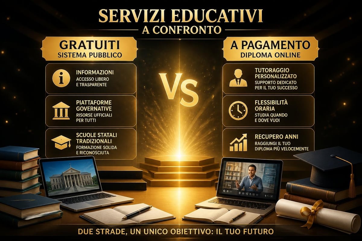 Distinzione servizi gratuiti e a pagamento