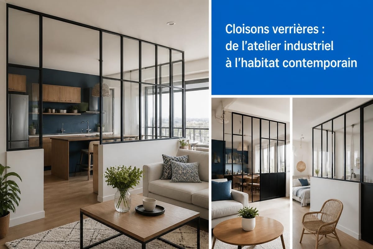 Évolution des cloisons verrières