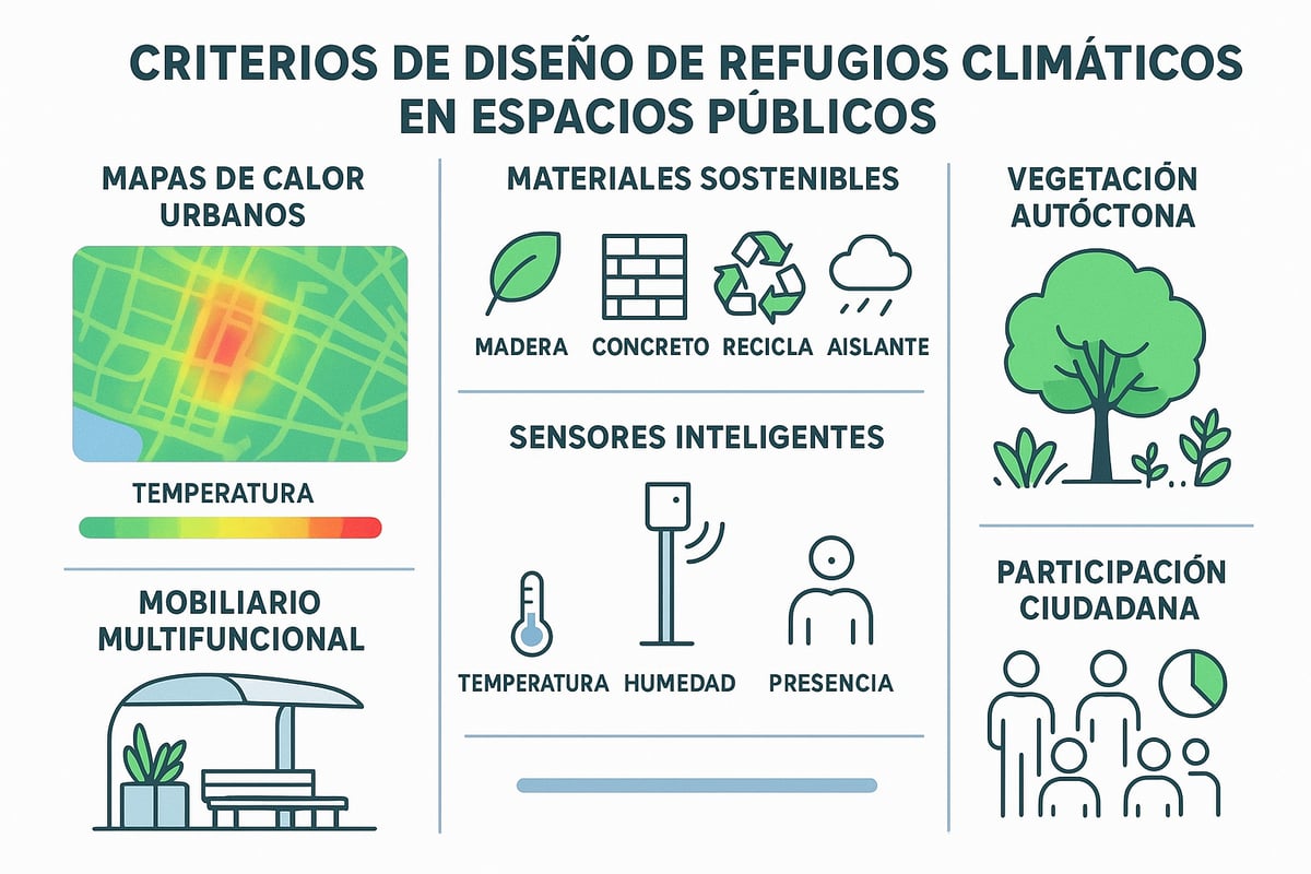 Criterios de Diseño y Elementos Clave de un Refugio Climático