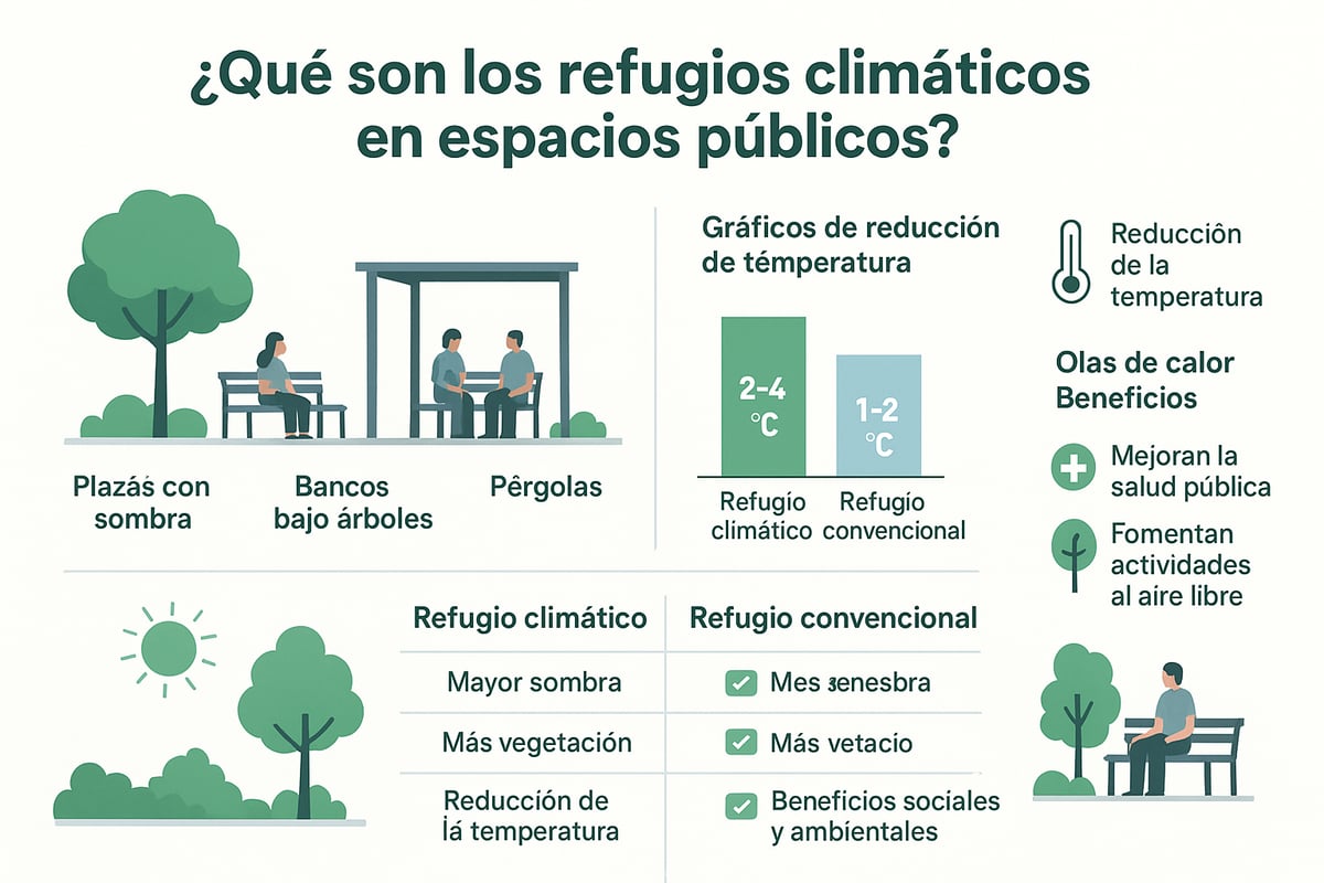 ¿Qué son los Refugios Climáticos en Espacios Públicos?