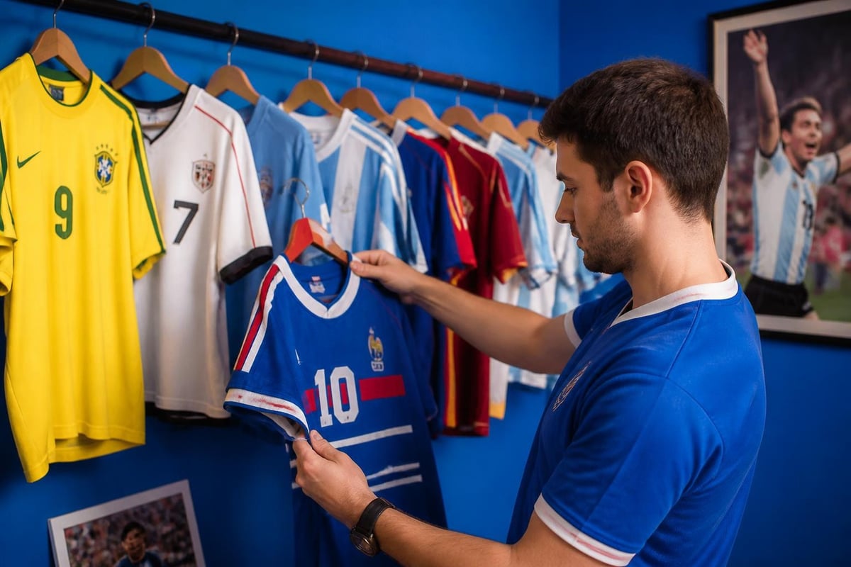Retro football shirt collecting