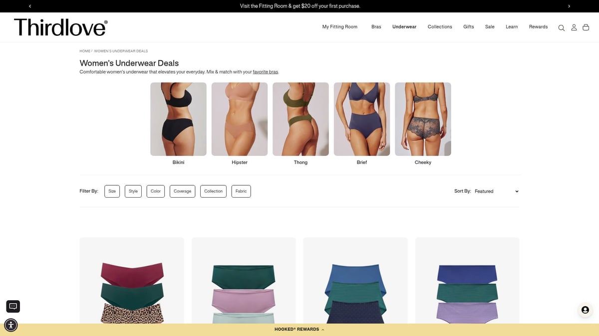 Las 9 mejores opciones de tangas para mujer para mayor comodidad en 2026 - Tanga elástica ThirdLove Comfort Stretch