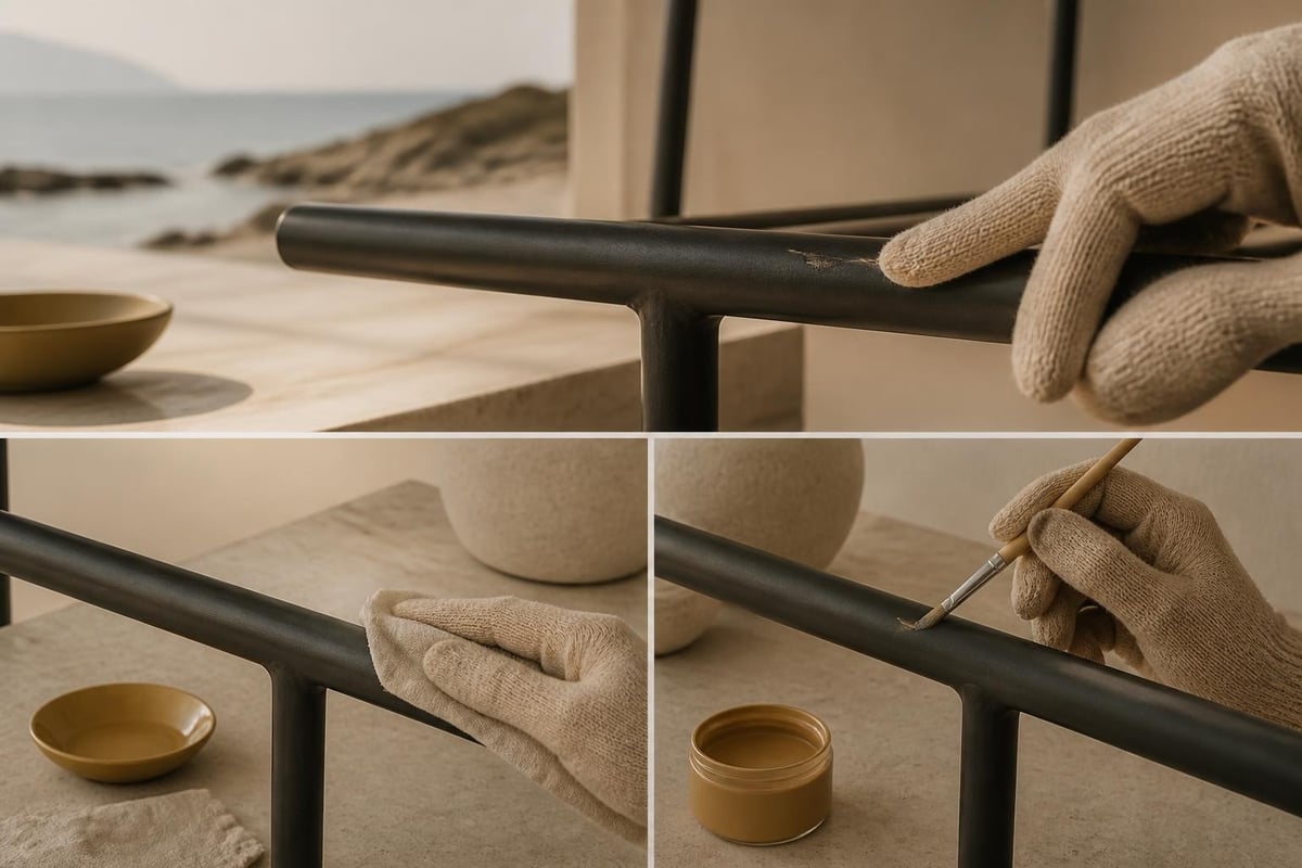Aluminium outdoor furniture maintenance