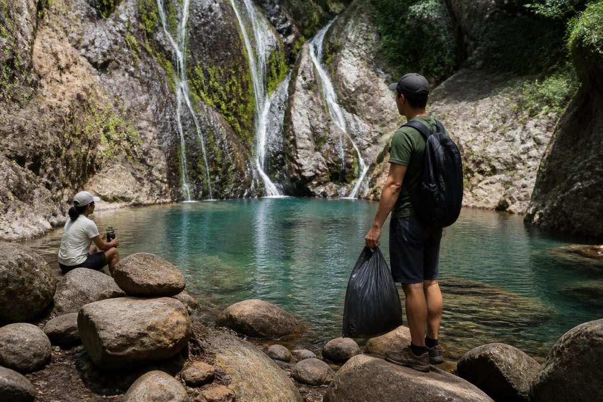 Responsible tourism at Montezuma waterfalls