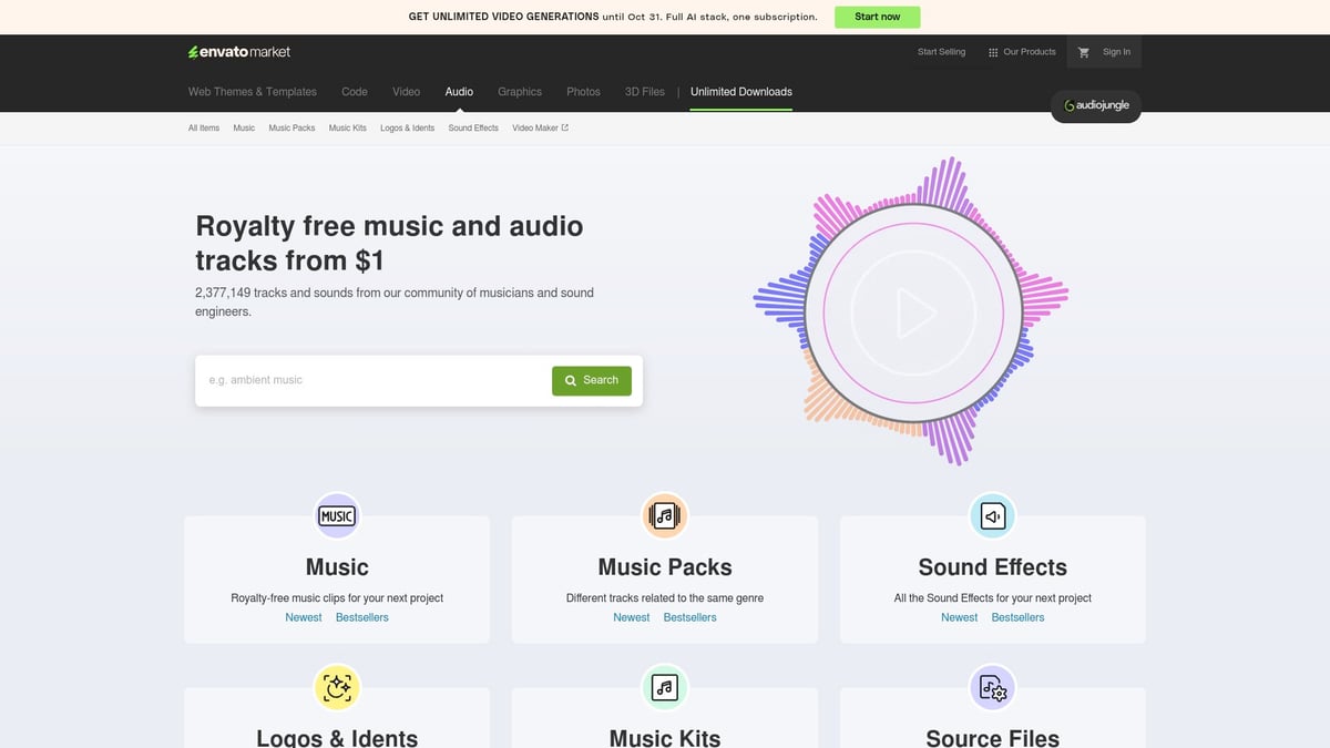9 Essential Best Music Library Picks for 2025 Creators - AudioJungle