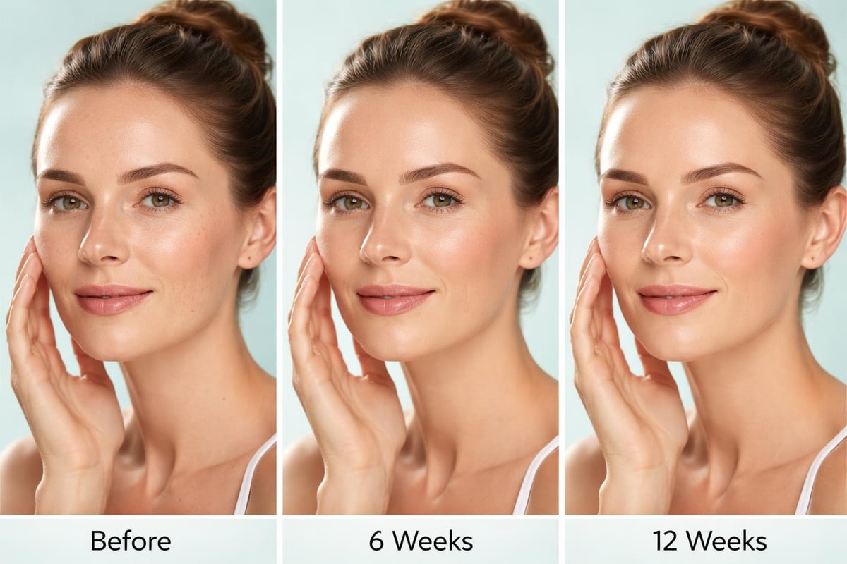 Skin transformation timeline