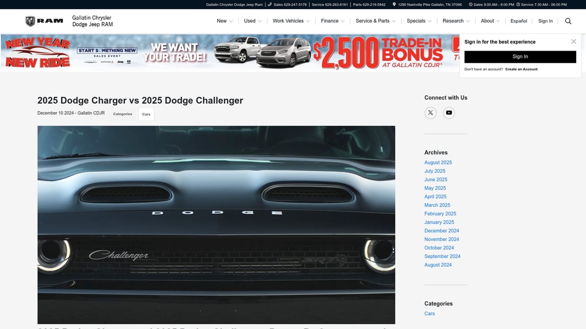 8 Raisons d’Adopter la 2025 Dodge Challenger en 2026 - Fiabilité mécanique et facilité d’entretien grâce à un réseau spécialisé