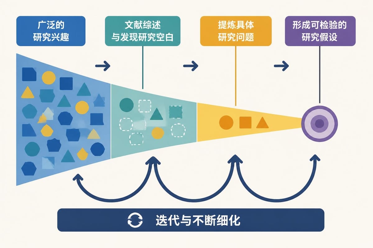 研究問題與假設建立流程