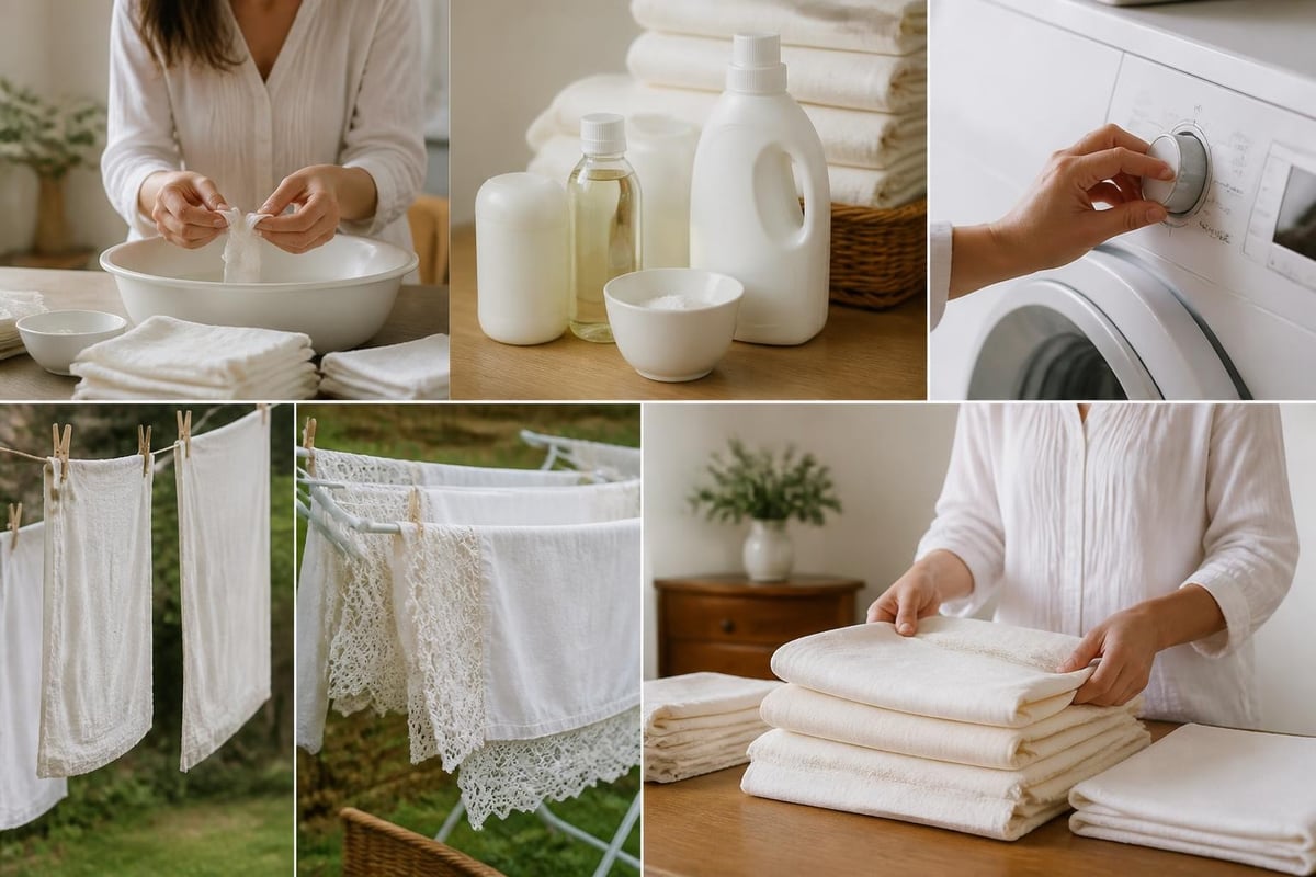 Vintage sheet care process