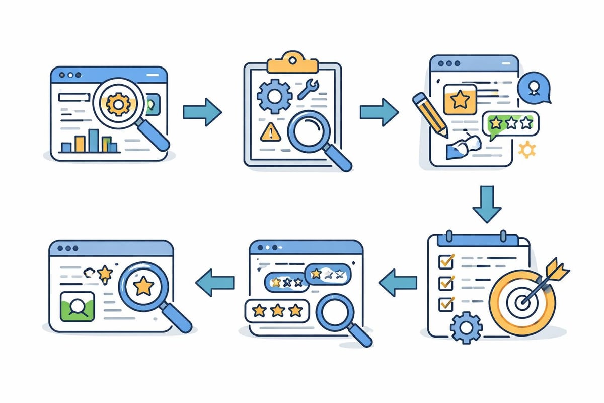 SEO audit workflow steps