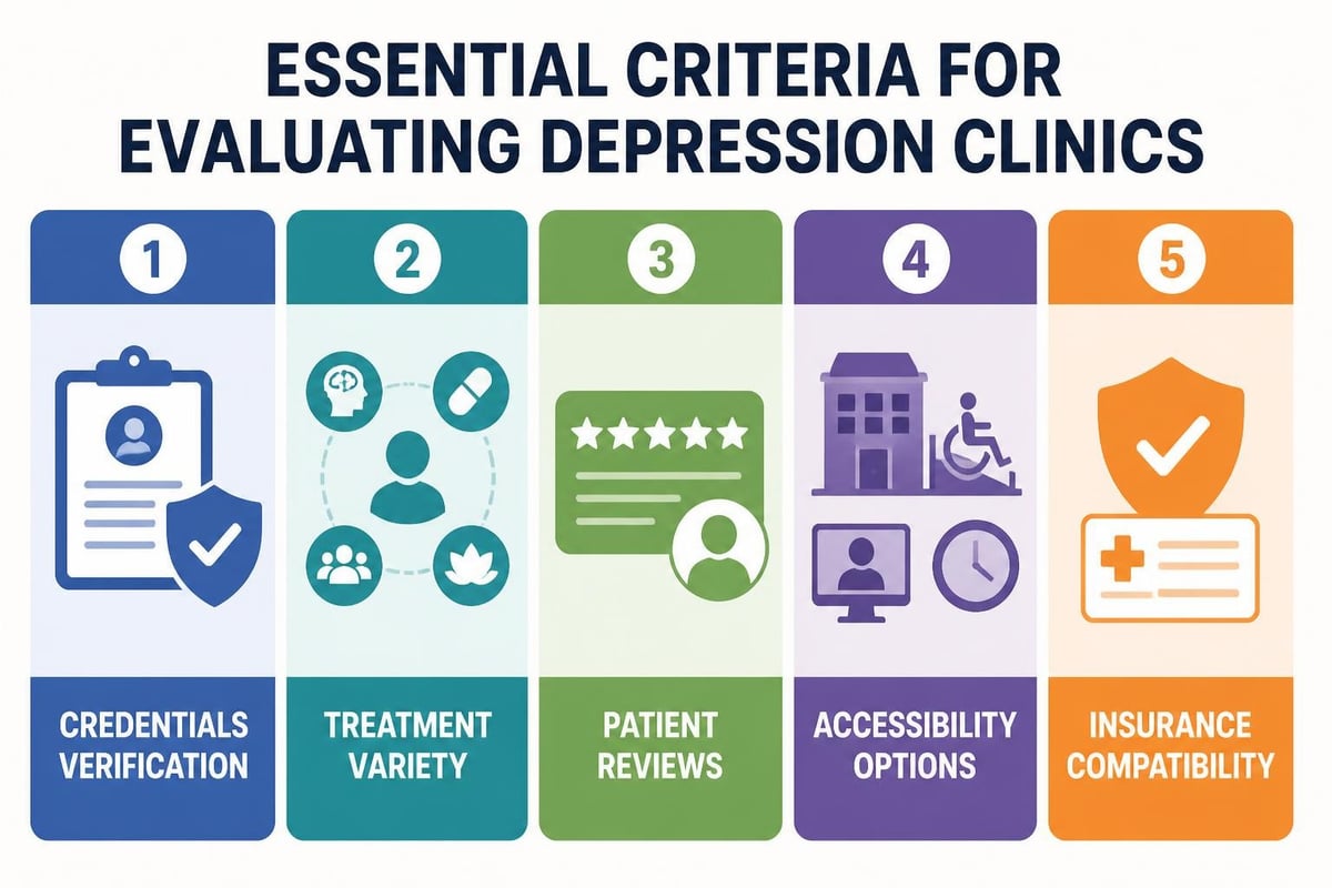 Clinic evaluation criteria